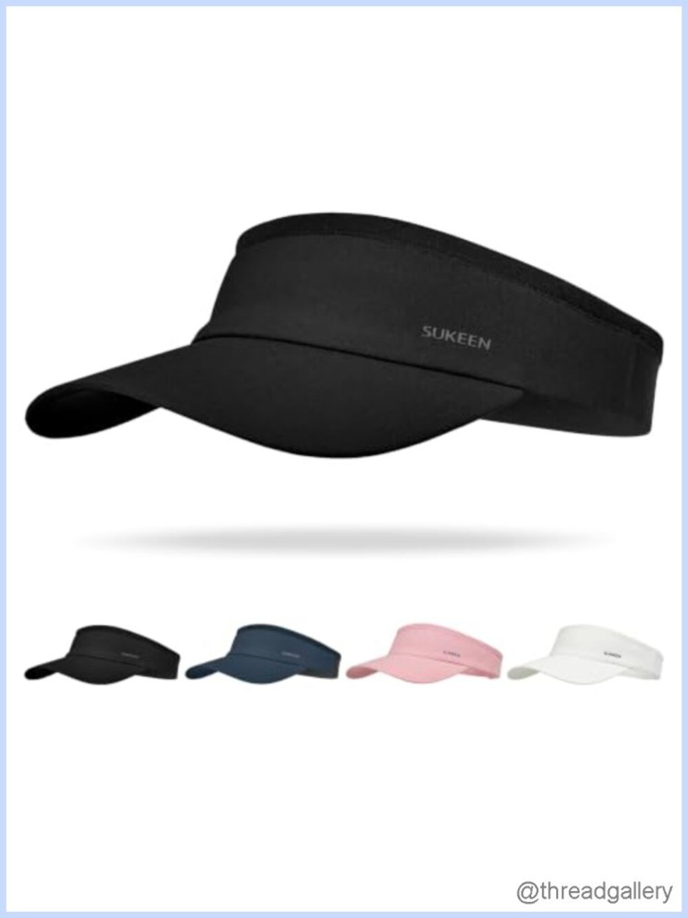 Stretchy Sport Sun Visor Hat Moisture-Wicking Foldable